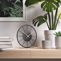 Cander Berlin Blora Lautlose Tischuhr 18 cm Analog Modern Schwarz von CanderBerlin