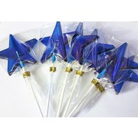 12 Grosse Texturierte 3 1/2 "stern - Lutscher Auf Einem 16 Oder 8-Zoll-stäbchen Erhältlich in Jeder Farbe Geschmacksrichtung." von CandiedCakes