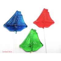 12 Transparente Segelboot Lollipops - Beach Party Gastgeschenke von CandiedCakes