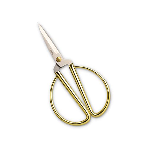 Vintage Bastelschere für Makramee, 15cm, Farbe: gold, zum schneiden von Garn, Wolle, Papier, Karton, Stoff von Candini