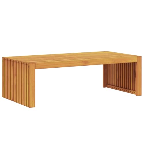 Canditree Gartentisch Massivholz Akazie, Kaffeetisch Holz, Terrassentisch, Beistelltisch, Couchtisch Outdoor (110x55x35 cm) von Canditree