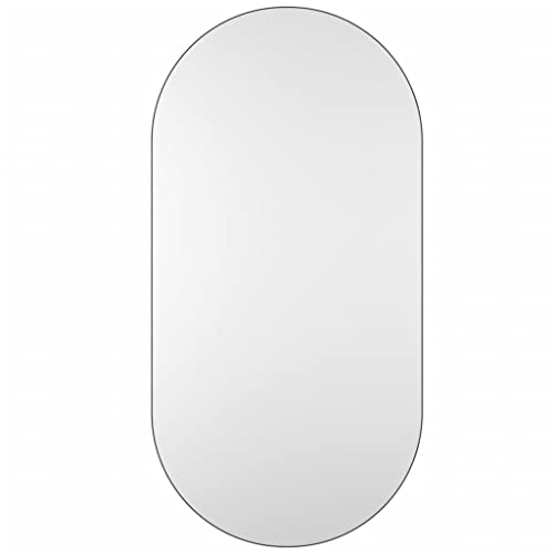 Canditree Oval Rahmenloser Wandspiegel Spiegel Für Ankleidezimmer Schlafzimmer Und Wohnzimmer (100x50 cm) von Canditree