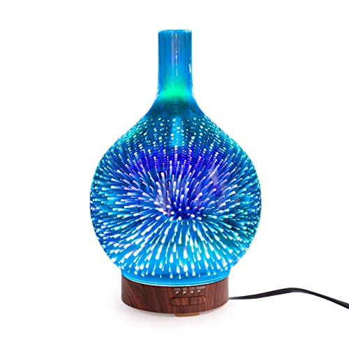 Candle-Brothers elektrischer Aroma Diffusor für ätherische Öle | Luftbefeuchter Für Zuhause | Aroma Diffuser Glas Venus | 150ml Wassertank | Aromatherapie für Yoga von Candle-Brothers
