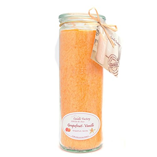 Candle Factory - Big Jumbo Duftkerze im Weckglas Duft: Grapefruit Vanille von Candle Factory