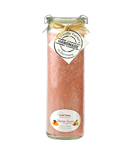 Candle Factory Big-Jumbo Kerze im Weck-Glas mit Duft Mango-Guave 306-096 von Candle Factory