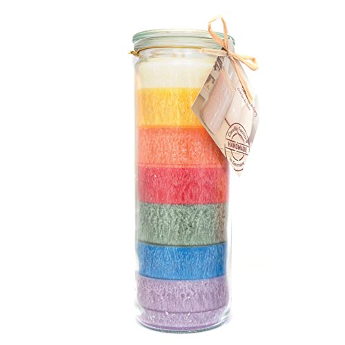 Candle Factory - Big Jumbo Kerze im Weckglas Farbe: Regenbogen von Candle Factory