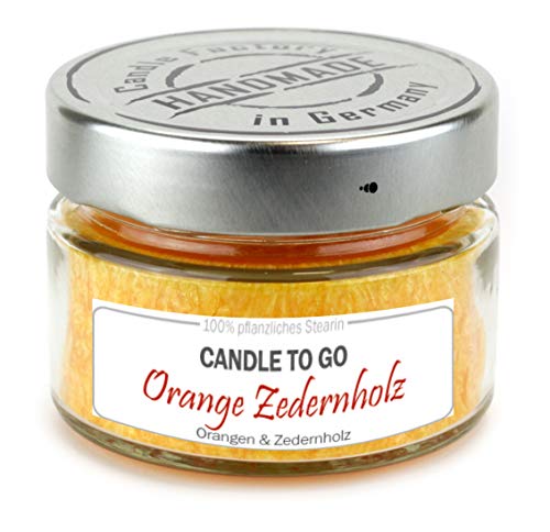 Candle Factory CANDLE TO GO mit Duft Orange Zedernholz von Candle Factory