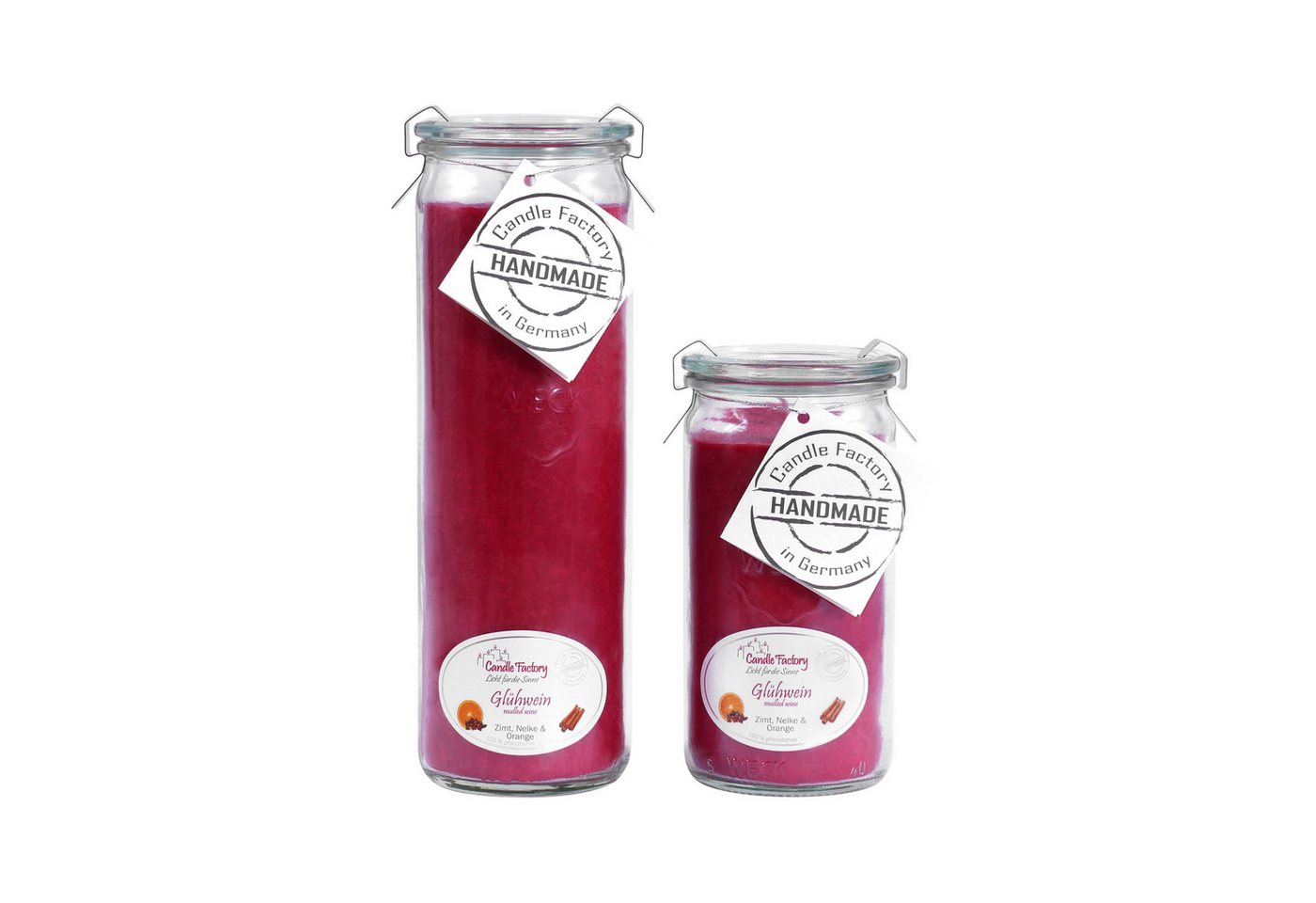 Candle Factory Duftkerze Candle Factory Kerzen-Set Glühwein Big + Mini Jumbo Duftkerze von Candle Factory