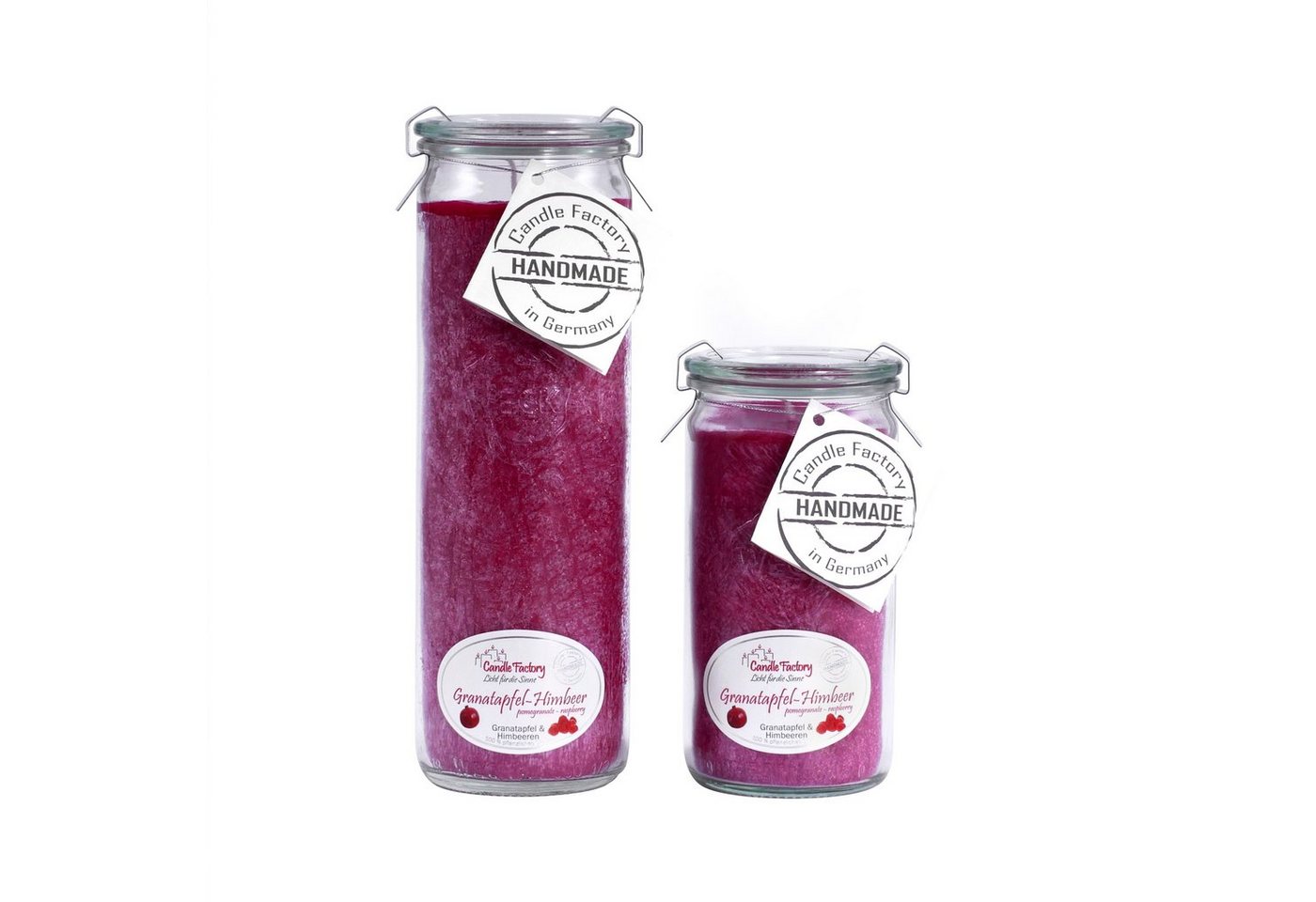 Candle Factory Duftkerze Candle Factory Kerzen-Set Granatapfel Himbeer Big + Mini Jumbo von Candle Factory