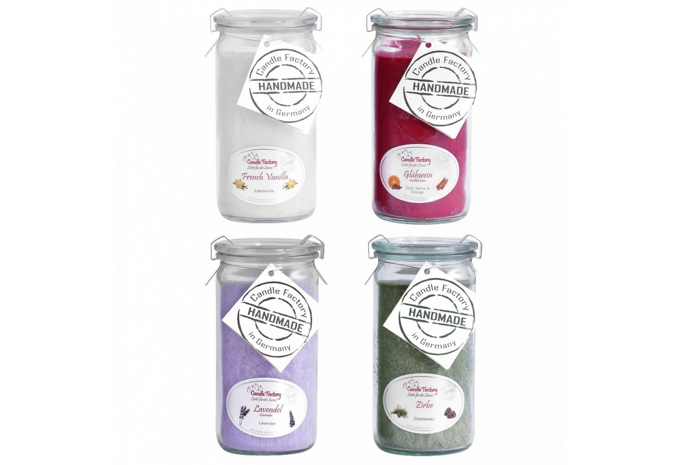 Candle Factory Duftkerze Candle Factory Kerzen-Set Lieblingsdüfte 4x Mini Jumbo Duftkerze Candle Factory Duftkerze Candle Factory Kerzen-Set Lieblingsdüfte 4x Mini Jumbo Duftkerze von Candle Factory