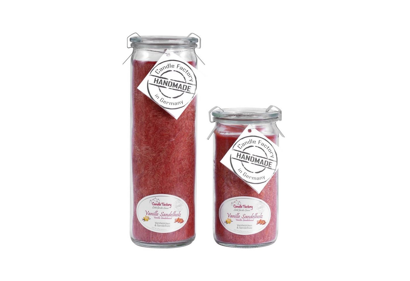 Candle Factory Duftkerze Candle Factory Kerzen-Set Vanille Sandelholz Big + Mini Jumbo von Candle Factory