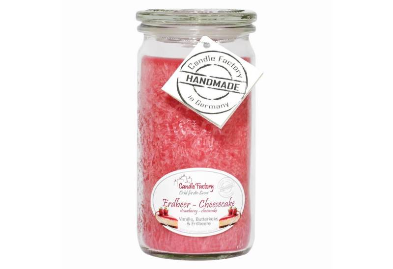 Candle Factory Duftkerze Candle Factory Mini Jumbo Erdbeer-Cheesecake Duftkerze Dekokerze von Candle Factory