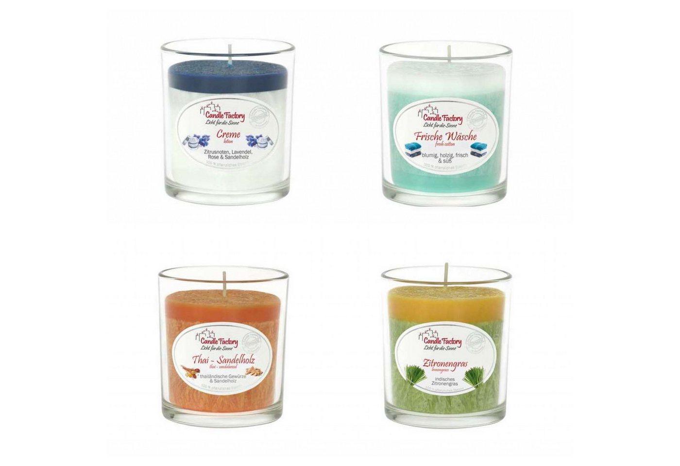Candle Factory Duftkerze Candle Factory Party Light Kerzen Frühlings-Set 1 (4 Stück) von Candle Factory