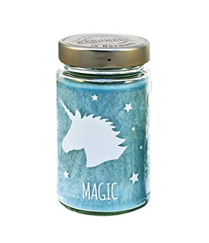 Candle Factory bedruckte Duftkerzen Unicorn, Duft: Bubble Gum von Candle Factory