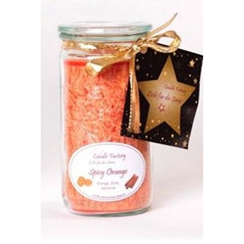 Candle Factory Kerze Mini Jumbo mandarin mit Spicy Orange Duft 307045 von Candle Factory