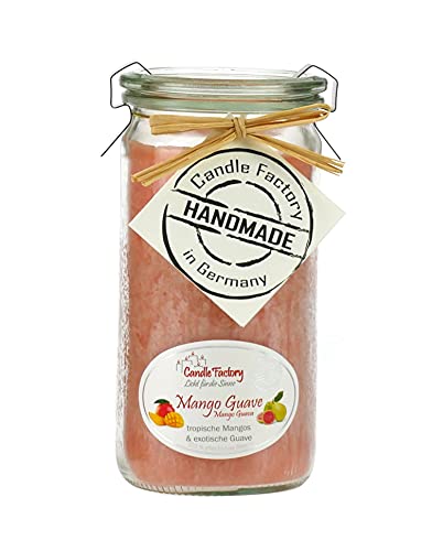 Candle Factory Mini-Jumbo Kerze im Weck-Glas mit Duft Mango-Guave 307-096 von Candle Factory