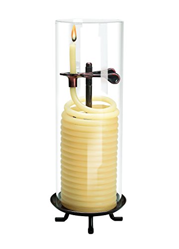 Candle by the Hour 80-Stunden-Citronella-Kerze, Glaszylinder, umweltfreundliches natürliches Bienenwachs mit Baumwolldocht von Candle by the Hour