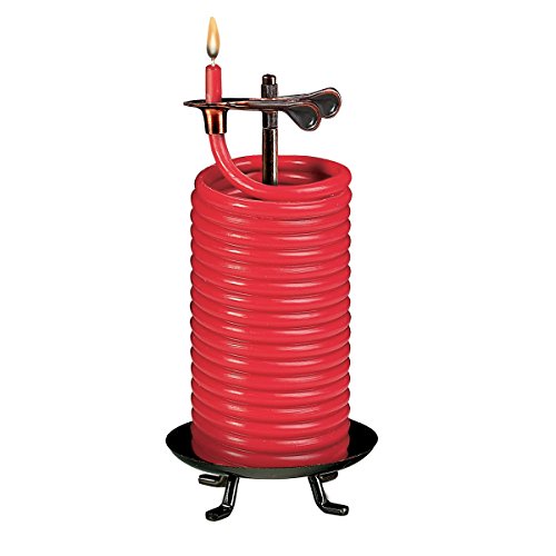 Candle by the Hour Kerze 80 Stunden rot (20559BR), Metall, Candle, Red von Candle by the Hour