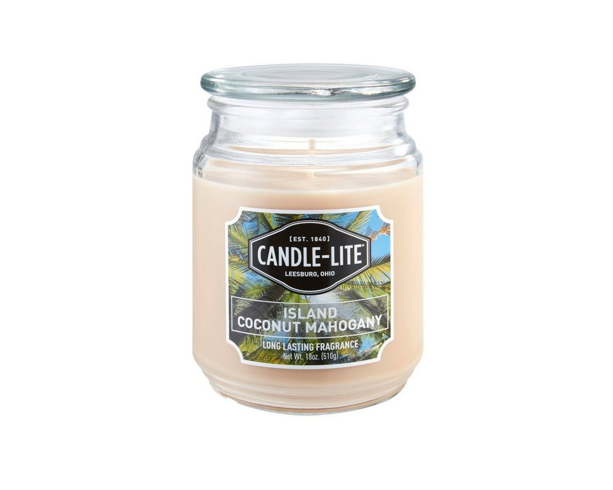 Candle-lite™ Duftkerze Duftkerze Island Coconut Mahogany - 510g (Einzelartikel) von Candle-lite™