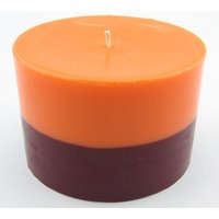 Virginia Tech Color Block Hokie Orange Und Maroon Soja-stumpenkerze von CandleAbracadabra