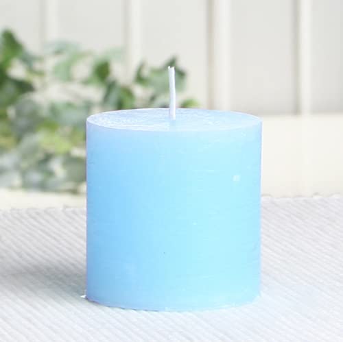 Rustik-Stumpenkerze, 5 x 5 cm Ø, hellblau von Candle Corner