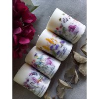Blumenkerze Duftkerze Mit Blumen/Duft Nach Wahl Botanical Kerze Trockenblumen Geschenk Geschenkkerze Kerzen von CandleFee