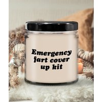 Emergency Fart Cover Up Kit - Sojawachs Kerze Handgegossene 210G Vanille-Duftkerze von CandleGiftIdeas