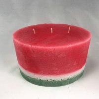 Wassermelone Drei Docht Oval Stumpenkerze Wassermelone Drei Docht Oval Stumpenkerze von CandleInTheDesert