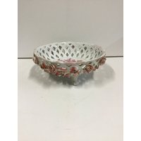 Andrea By Sadek Reticulated Schale Mit Geprägten Blumen von CandleLiteGiftShop