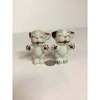 Besetzte Japan Salz - Und Pfefferstreuer/ Bulldoggen/ Japan/ Keramik von CandleLiteGiftShop