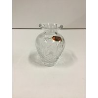 Geschliffene Kristallvase Tschechien von CandleLiteGiftShop
