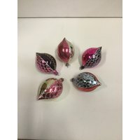 Hand Verzierte Glas Weihnachtsbaum Ornamente von CandleLiteGiftShop