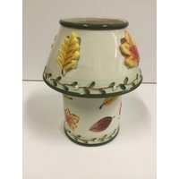 Keramik Kerzenglas Lampe von CandleLiteGiftShop