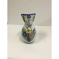 Toledo Trink Picher Aus Spanien Handgemalte Keramik 1970Er Jahre - F von CandleLiteGiftShop