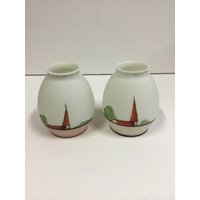 Vintage Glaskugeln Handgemalt von CandleLiteGiftShop