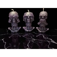 Bienenwachskerzen Skull Skelett Gothic Geschenk Deko Handmade Bienenwachskerzen Skull Skelett Gothic Geschenk Deko Handmade von Candlenator90