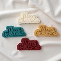 Merry Christmas Soja Wachskerze Handgemachte Feiertags-Dekoration Merry Christmas Soja Wachskerze Handgemachte Feiertags-Dekoration von CandlesArtShop
