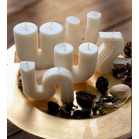 Kerzen-Set, Stumpenkerze, Formkerzen, Sojawachskerze, Dekorative Kerze, Home Decor Candle, Geschenk, Geburtstagsgeschenk, Valentinstagsgeschenk von CandlesBany