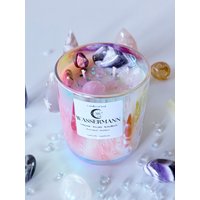 sternzeichenkerze Wassermann Edelsteine Kristall Kerze Mit Amethyst Und Rosenquarz, Geburtstags Geschenk sternzeichenkerze Wassermann Edelsteine Kristall Kerze Mit Amethyst Und Rosenquarz, Geburtstags Geschenk von CandlesOfSoul