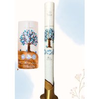 Handgefertigte Und Personalisierte Taufkerze | Geschenk Zur Taufe Junge Mädchen Moderne Mit Echtholz Kerze Handgefertigte Und Personalisierte Taufkerze | Geschenk Zur Taufe Junge Mädchen Moderne Mit Echtholz Kerze von CandlesTaferner