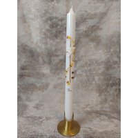 Handgefertigte Und Personalisierte Taufkerze Junge Mädchen Blumenranke Gelb Handgefertigte Und Personalisierte Taufkerze Junge Mädchen Blumenranke Gelb von CandlesTaferner