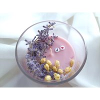 Duftkerze Im Glas Mit Echtem Getrockneten Lavendel Und Blumenknospen Benutzerdefinierten Buchstaben, Wildblumen Vegan Geschenk Für Freund, Danke Box von Candlesandcandy