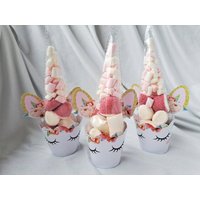 Einhorn Rosa Süßigkeiten Zapfen, Pastell Thema Party Gast Geschenke, Im Kegel, Mädchen-Geburtstagsfeier, Babyparty, Snacks Für Kinder Einhorn Rosa Süßigkeiten Zapfen, Pastell Thema Party Gast Geschenke, Im Kegel, Mädchen-Geburtstagsfeier, Babyparty, Snacks Für Kinder von Candlesandcandy