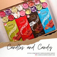Lindt Schokoladenkorb Geschenkbox Mit Duftkerzen, Personalisierte Muttertags-Leckereien, Süßigkeiten-Geburtstagsgeschenk Für Ihn, Snacks Mama, Sie von Candlesandcandy