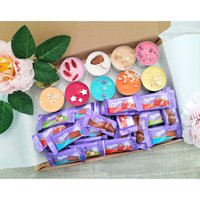 Mini Milchschokolade Geschenkbox Mit Duftkerzen, Muttertag Ostern Geburtstag Geschenk, Personalisierte Snacks Leckerli, Gute Besserung von Candlesandcandy