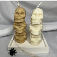 3Ertotenkopfschädelkerzen-Totenköpfe-Halloween-Halloweendeko-Halloweendekoration-Geschenkideen-Rockig-Handgemacht-Vegan-Kerzen-Candles 3Ertotenkopfschädelkerzen-Totenköpfe-Halloween-Halloweendeko-Halloweendekoration-Geschenkideen-Rockig-Handgemacht-Vegan-Kerzen-Candles von CandlesbyNadja