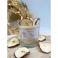 Duftkerze-Duftkerzen-Apfel-Trockenfrüchte-Bratapfel-Duföl-Vegan-Rapswachs-Duftkerzeimglas-Weihnachten-Geschenkideen-Geschenke von CandlesbyNadja