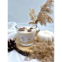 Duftkerze-Nuss-Rapswachs-Herbstkerze-Herbstduftkerze-Vegan-Duft-Glas-Glaskerze-Nüsse-Lavendel-Milch-Honig-Geschenke von CandlesbyNadja