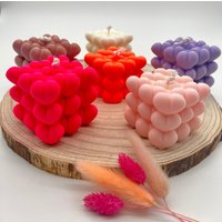 Herzcandle-Herzkerze-Muttertagsgeschenk-Vegan-Handgemacht-Rapswachs-Geschenkidee-Valentinstag-Muttertag-Hochzeiten-Anlässe-Freude-Kerzen von CandlesbyNadja
