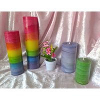 Blockkerze Geschwenkt, Regenbogen, Einfarbig Stumpenkerzen Blockkerze Geschwenkt, Regenbogen, Einfarbig Stumpenkerzen von Candlesspeech